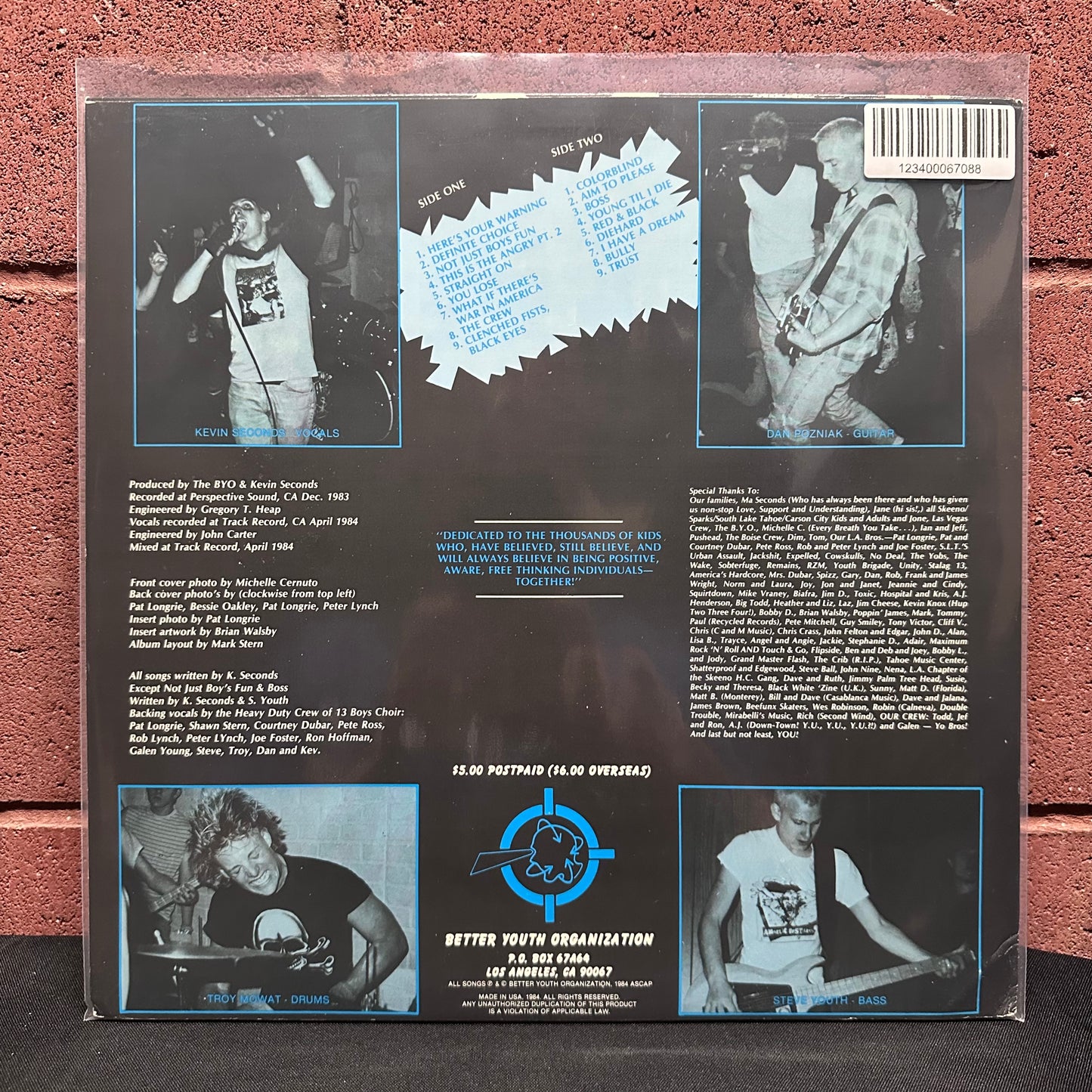 Used Vinyl: 7 Seconds ‎"The Crew" LP (2016 Press)