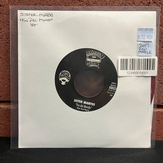 Used Vinyl: Sister Mantos "Fin Del Mundo" 7" (Red Marble Vinyl)