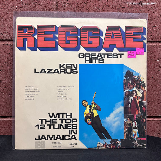 Used Vinyl: Ken Lazarus "Reggae Greatest Hits" LP (1970 Jamaican Press)