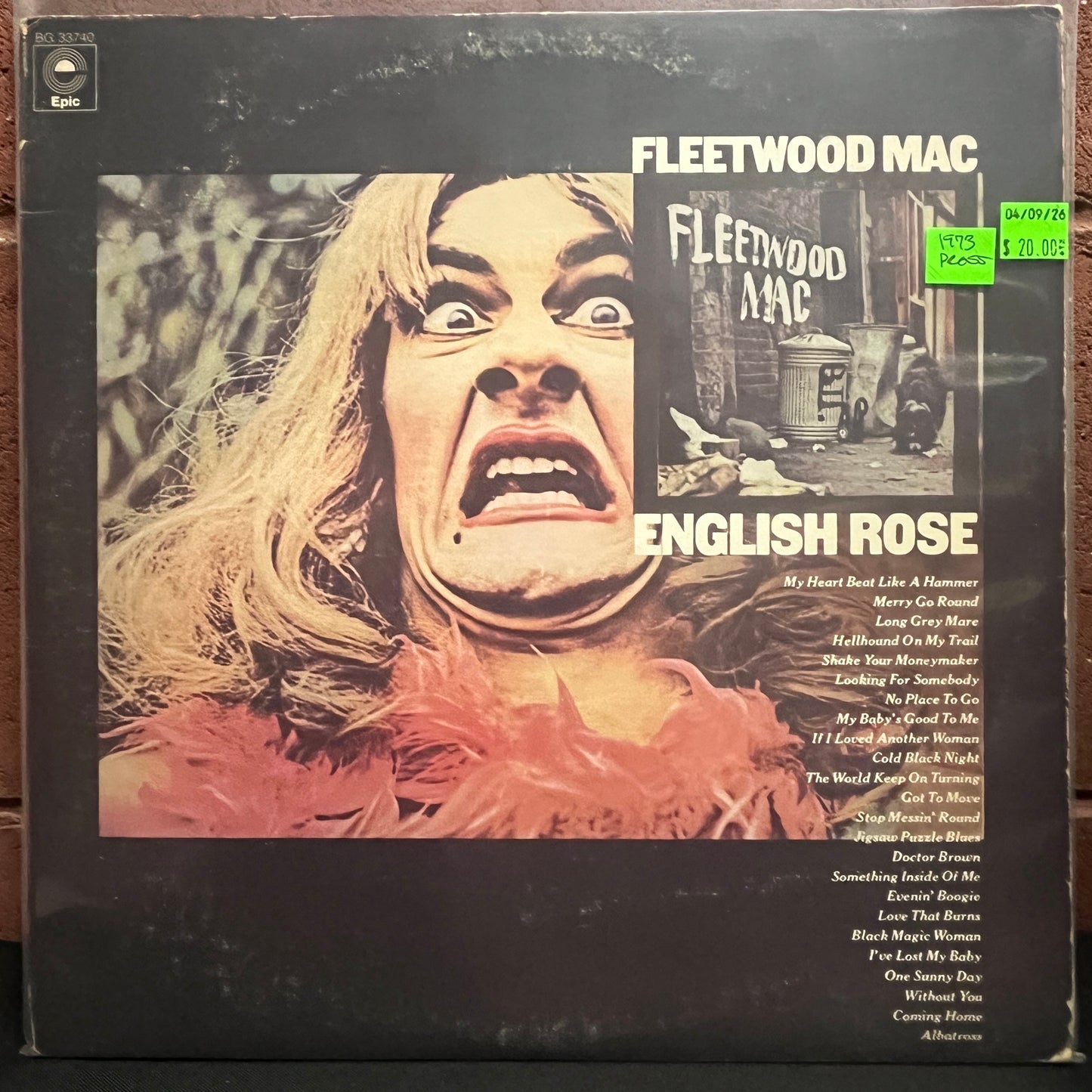 Used LP: Fleetwood Mac ‎"Fleetwood Mac/English Rose" 2xLP (1973 Press)