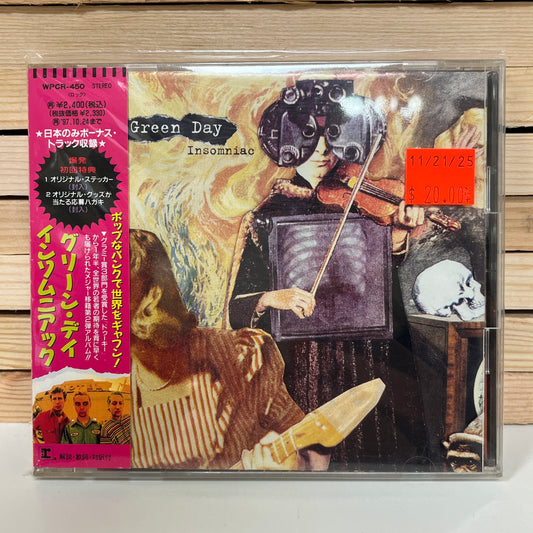 Used CD: Green Day "Insomniac" CD (1995 Japanese Press w Bonus Track)