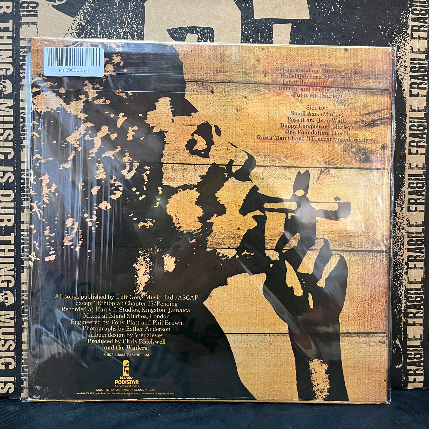 Used Vinyl: Bob Marley & The Wailers "Burnin'" LP (Japanese Press In Shrink)