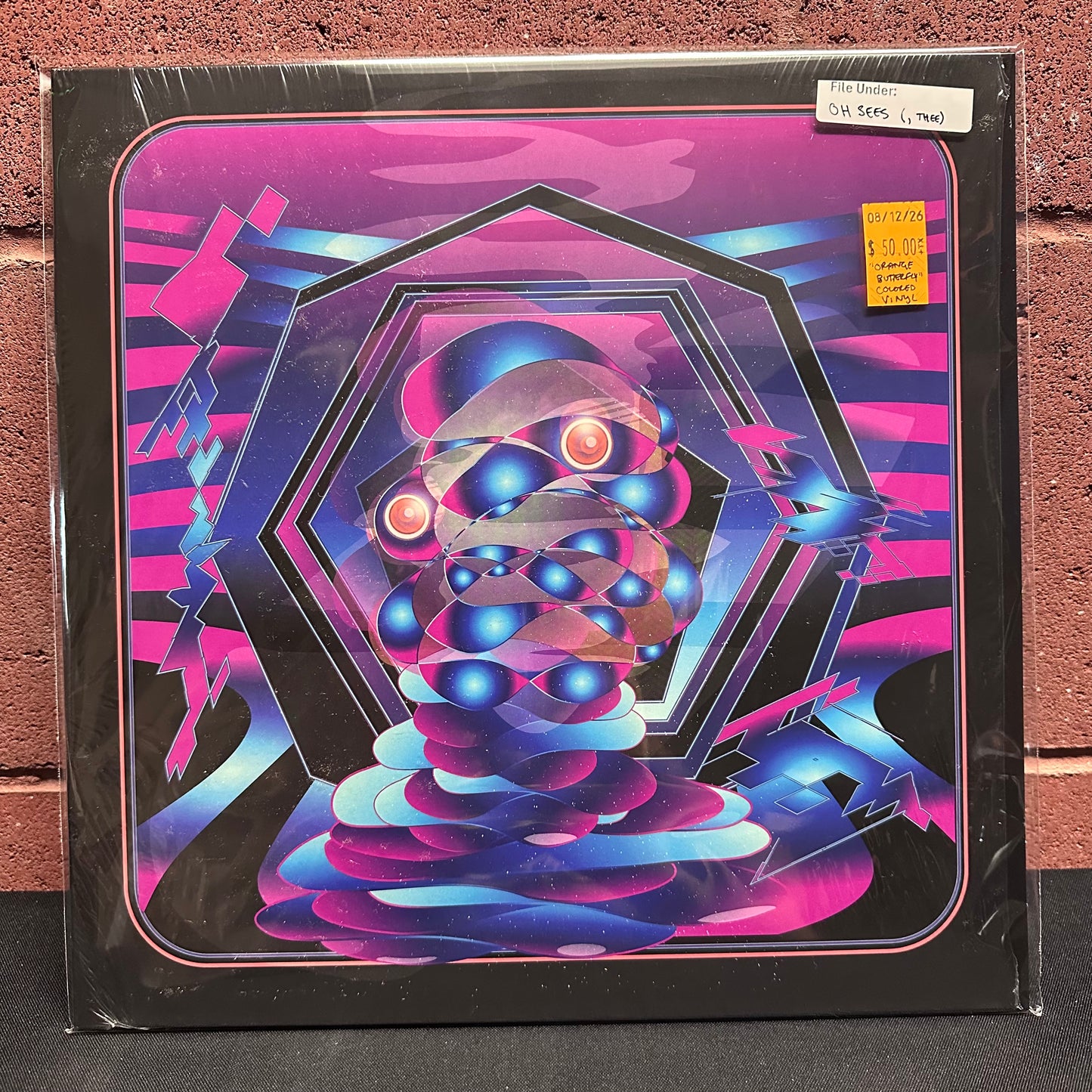 Used Vinyl: Oh Sees (Osees, Thee Oh Sees, etc.) "The 12" Synth" LP ("Orange Butterfly" colored vinyl)