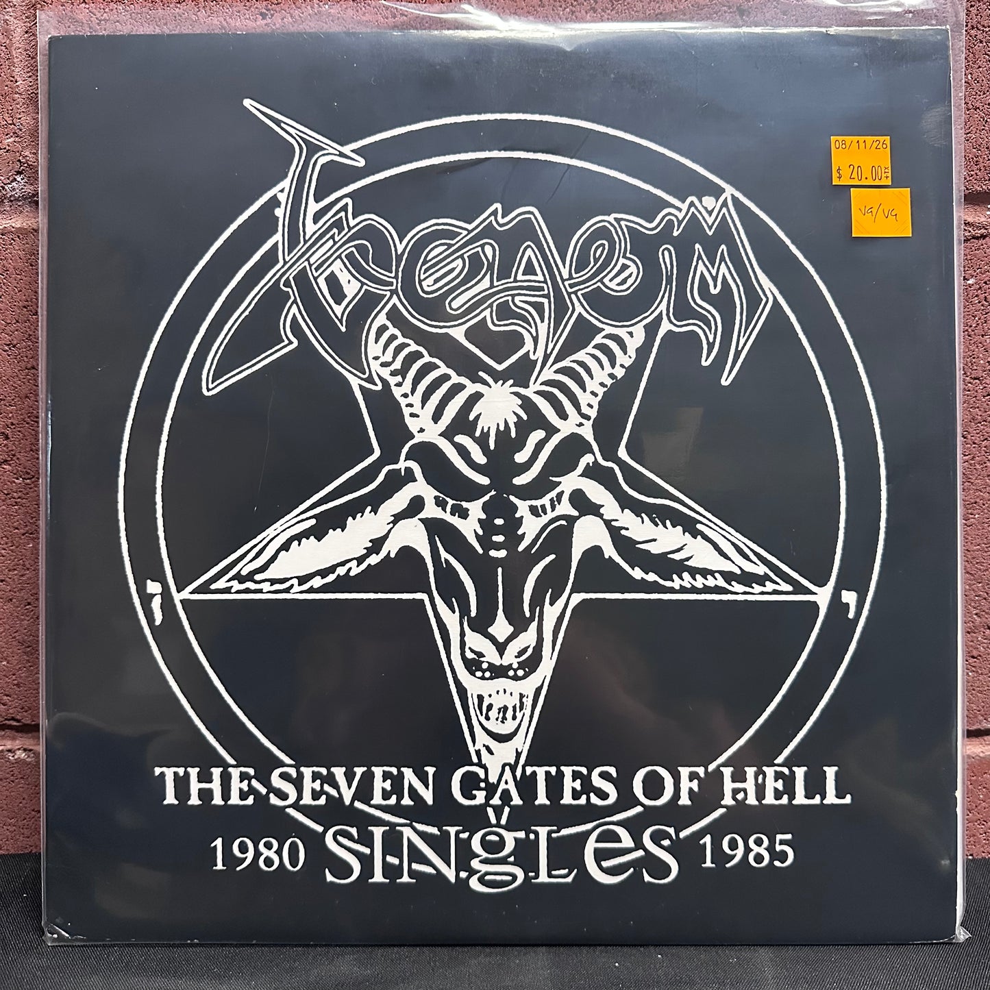 Used Vinyl: Venom "The Seven Gates of Hell: The Singles" 2xLP (2004 Italian pressing)