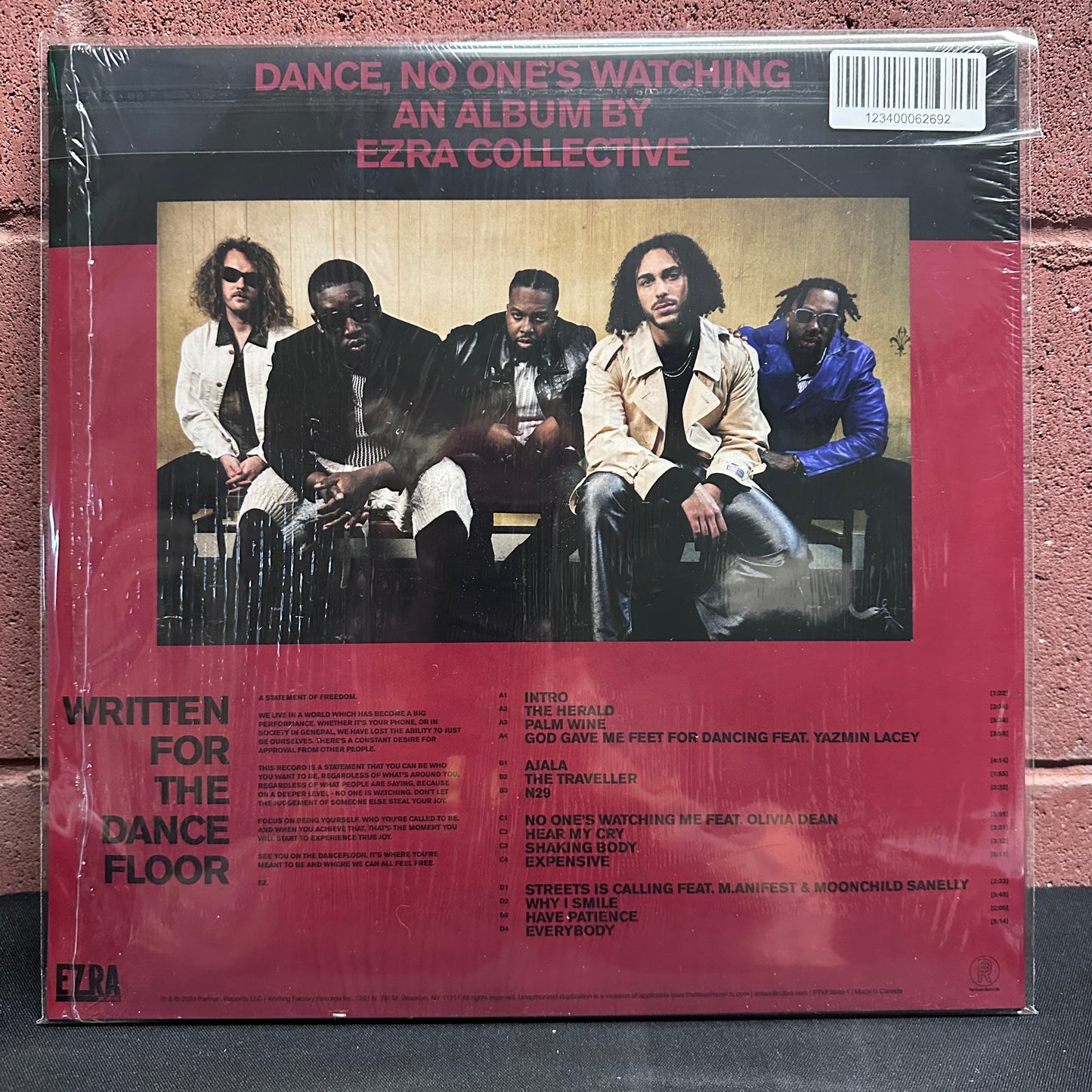 Used Vinyl: Ezra Collective "Dance, No One's Watching" 2xLP (Red vinyl)