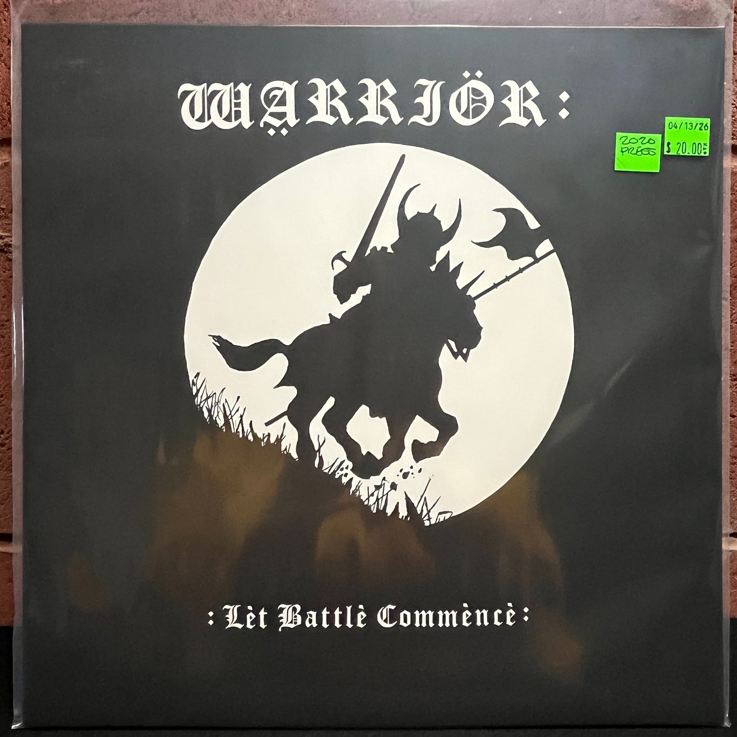 Used Vinyl: Warrior "Let Battle Commence" LP (2020 Press)