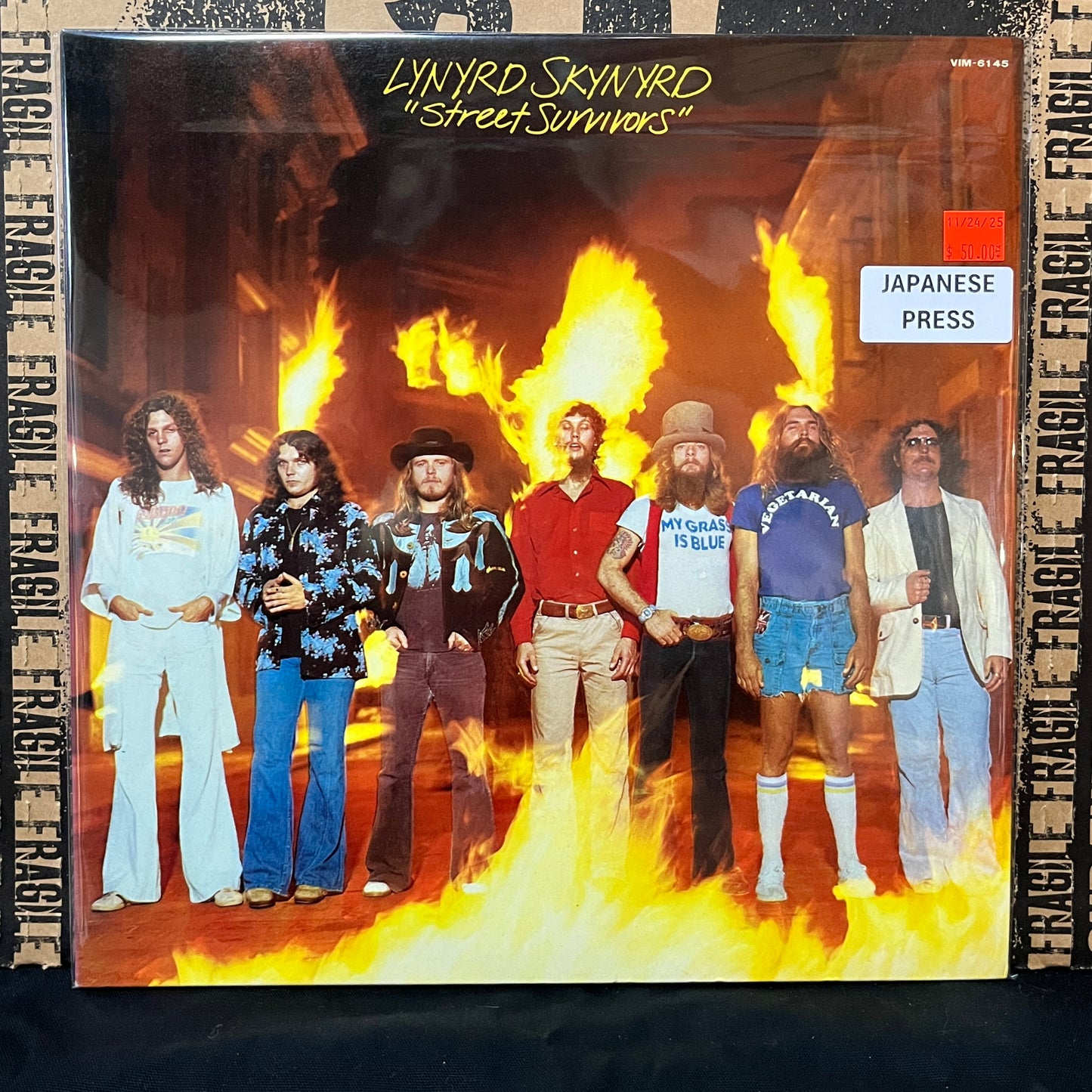 Used Vinyl: Lynyrd Skynyrd "Street Survivors" LP (1977 Japanese Press with Original "Fire" cover)