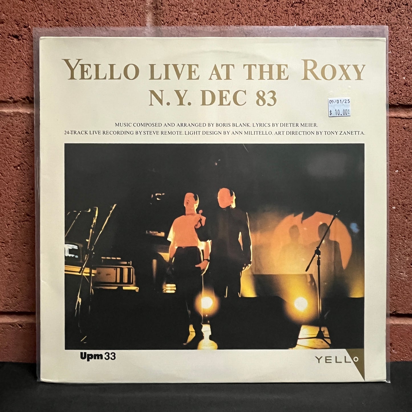 Used Vinyl: Yello "Live At The Roxy N.Y. Dec 83" 12" (Orange Label)
