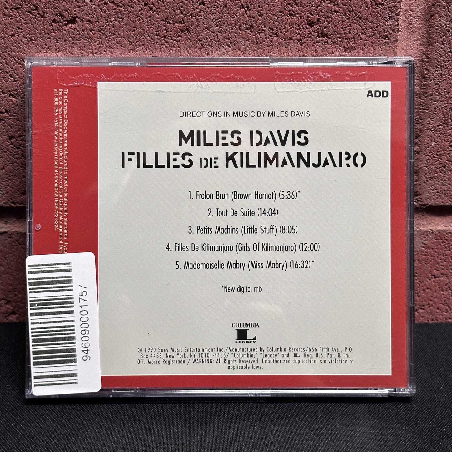 Used CD: Miles David "Filles De Kilimanjaro" CD