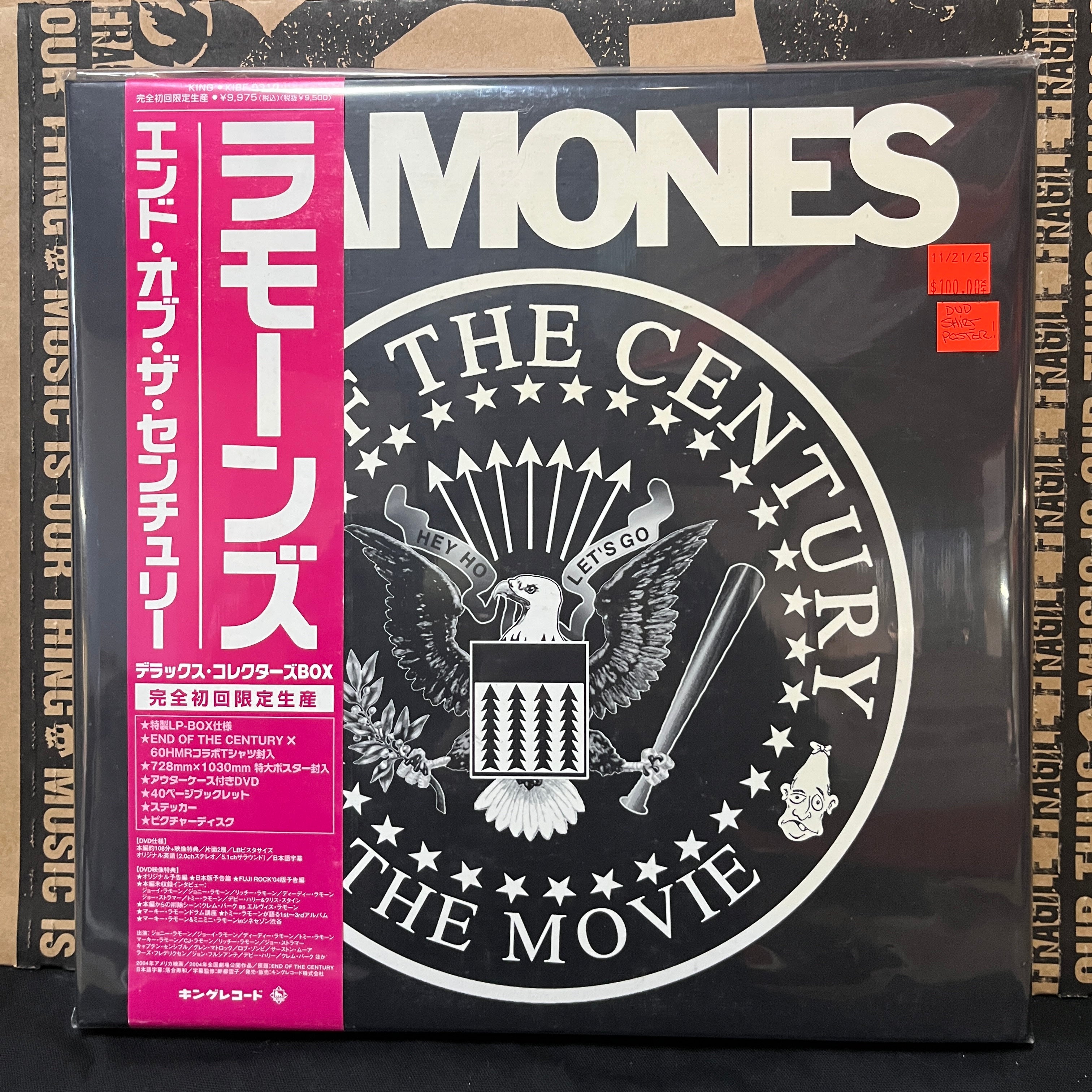 RAMONES END OF THE CENTURY DVD ボックスセット Various Used Video Formats! – 1-2-3-4 Go! Records
