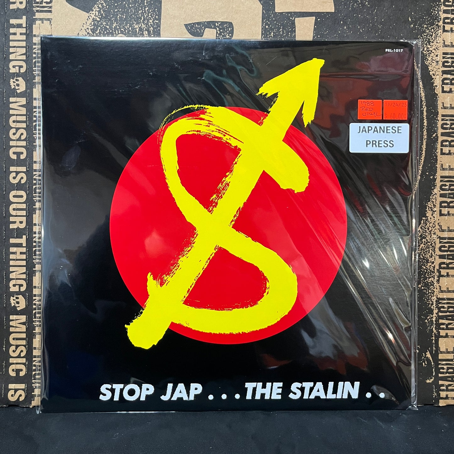 Used Vinyl: The Stalin "Stop Jap" LP (1988 Japanese Press, Translucent Red Vinyl)