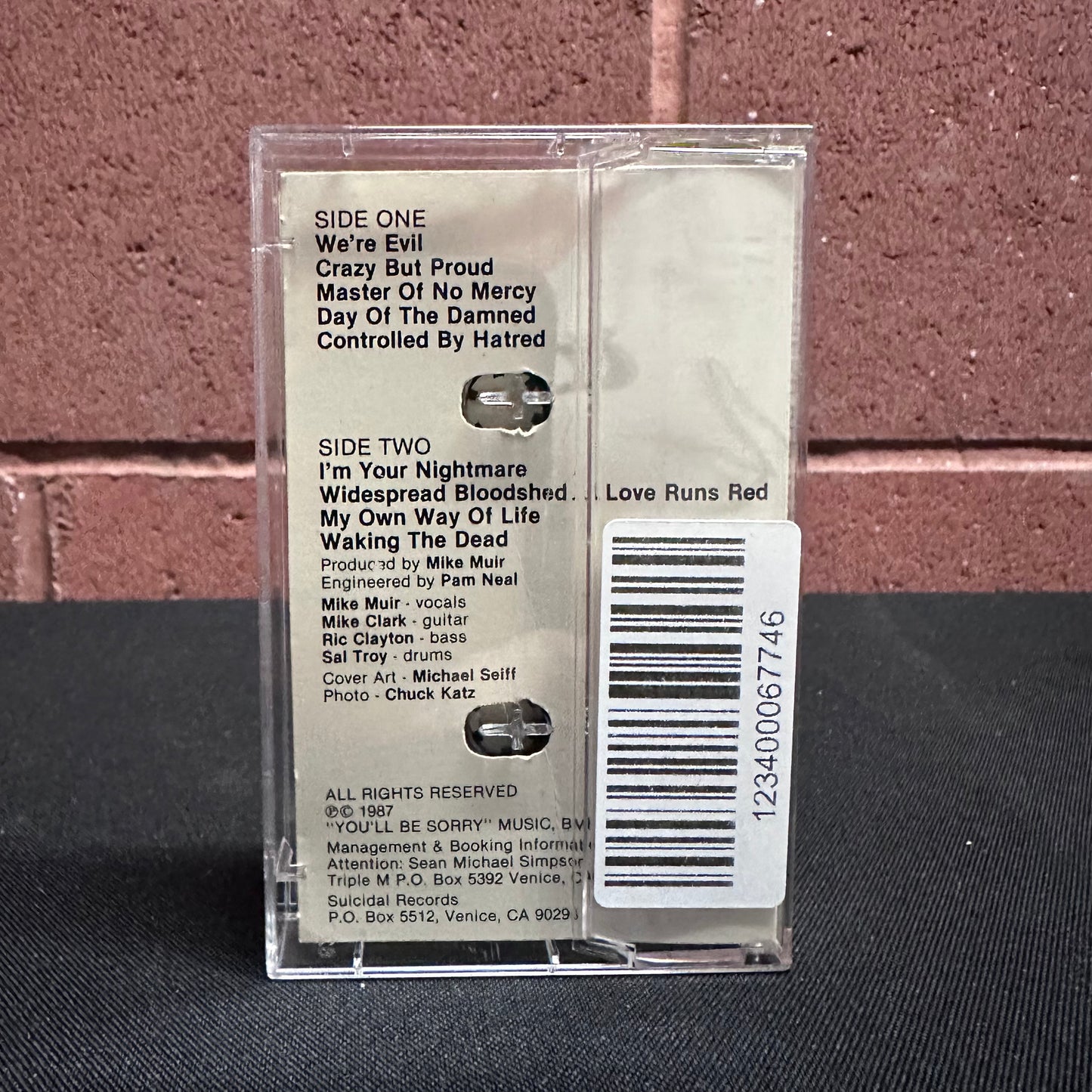 Used Cassette: No Mercy "Widespread Bloodshed / Love Runs Red" Tape