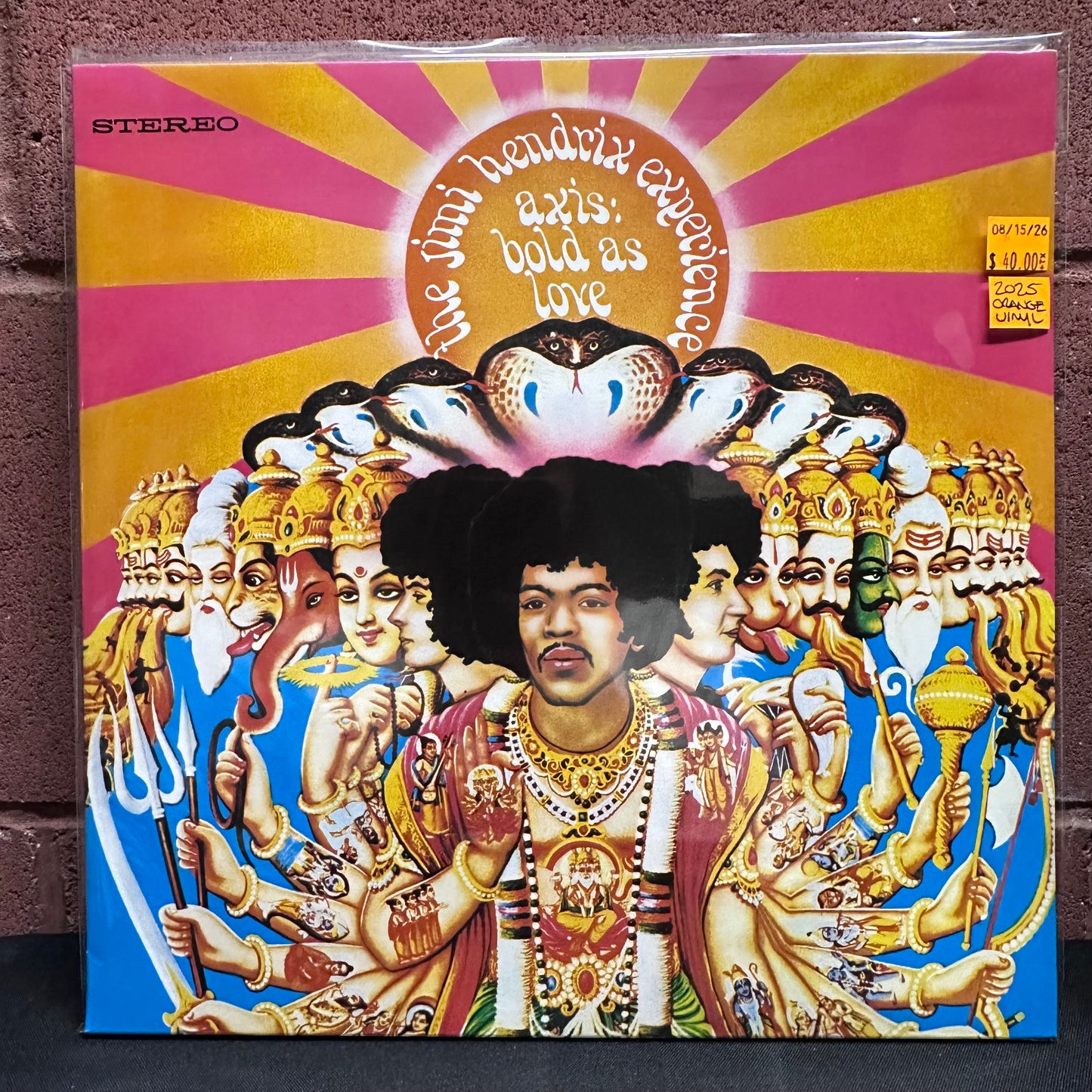 Used Vinyl: The Jimi Hendrix Experience "Axis: Bold As Love" LP (2025 Press - Orange Vinyl)