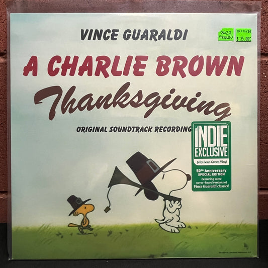 Used Vinyl: Vince Guaraldi Quintet ‎"A Charlie Brown Thanksgiving (Original Soundtrack Recording)" LP (2023 Press - Green Vinyl - Sealed)