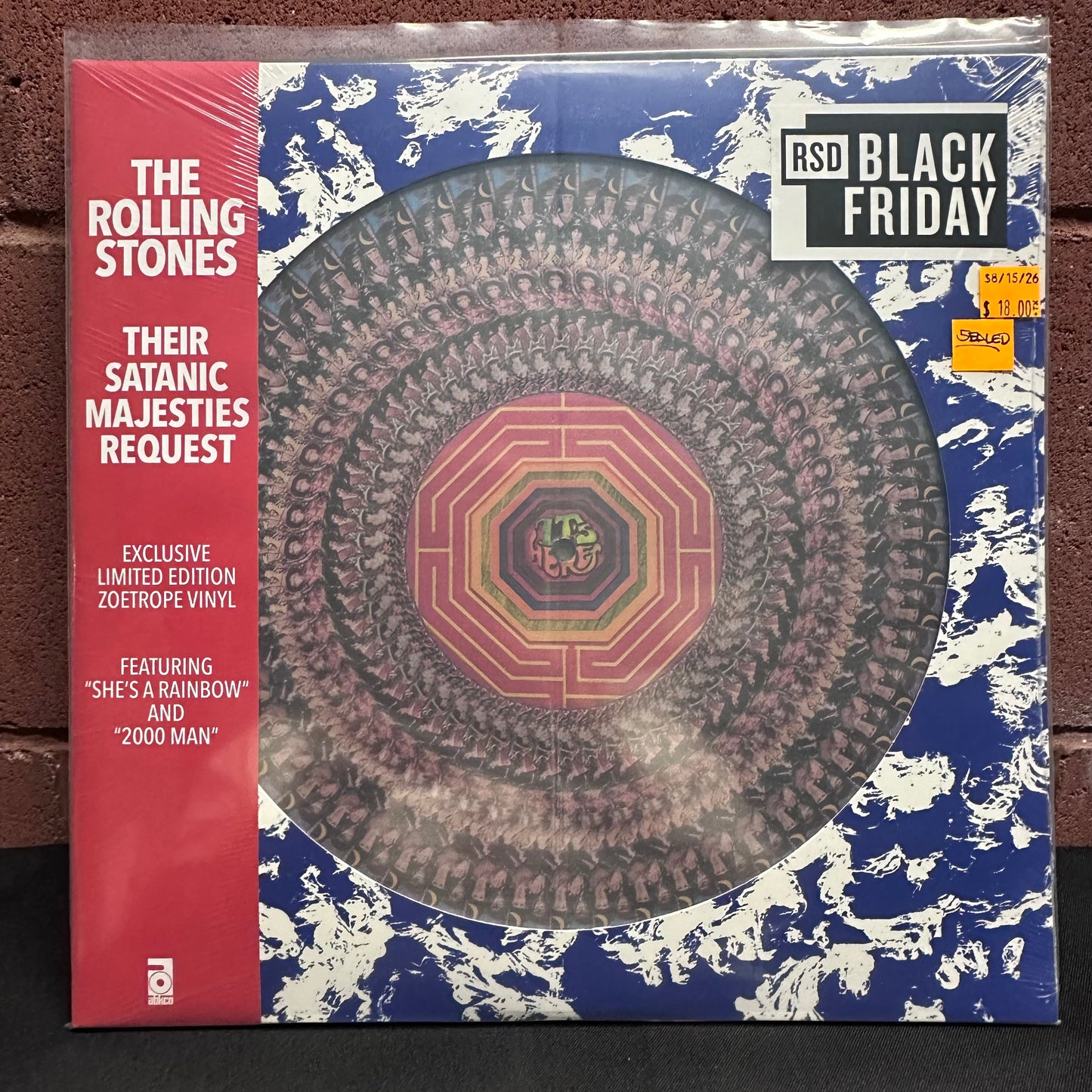Used Vinyl: The Rolling Stones ‎"Their Satanic Majesties Request" LP (2025 Press - Zoetrope Picture Disc)