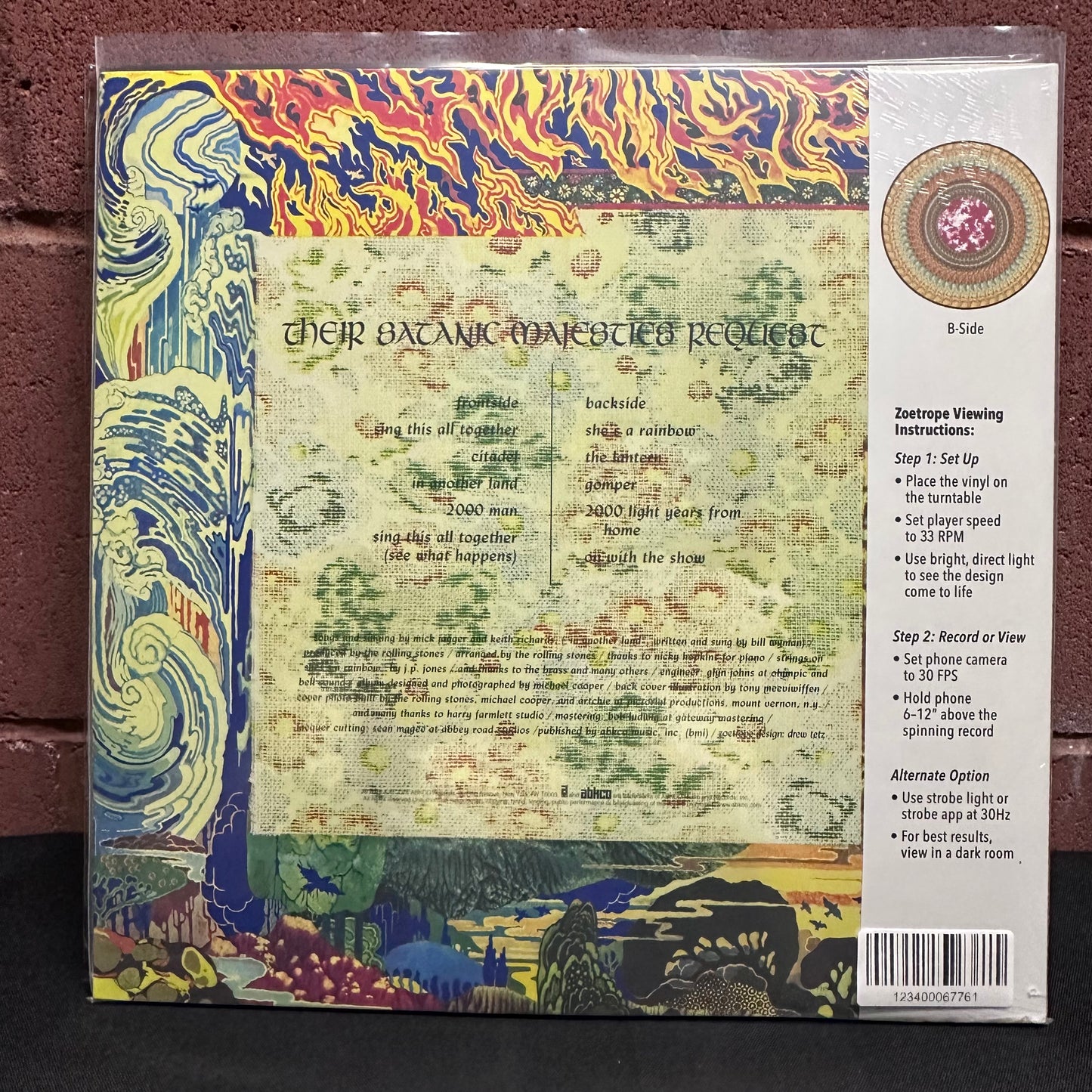 Used Vinyl: The Rolling Stones ‎"Their Satanic Majesties Request" LP (2025 Press - Zoetrope Picture Disc)