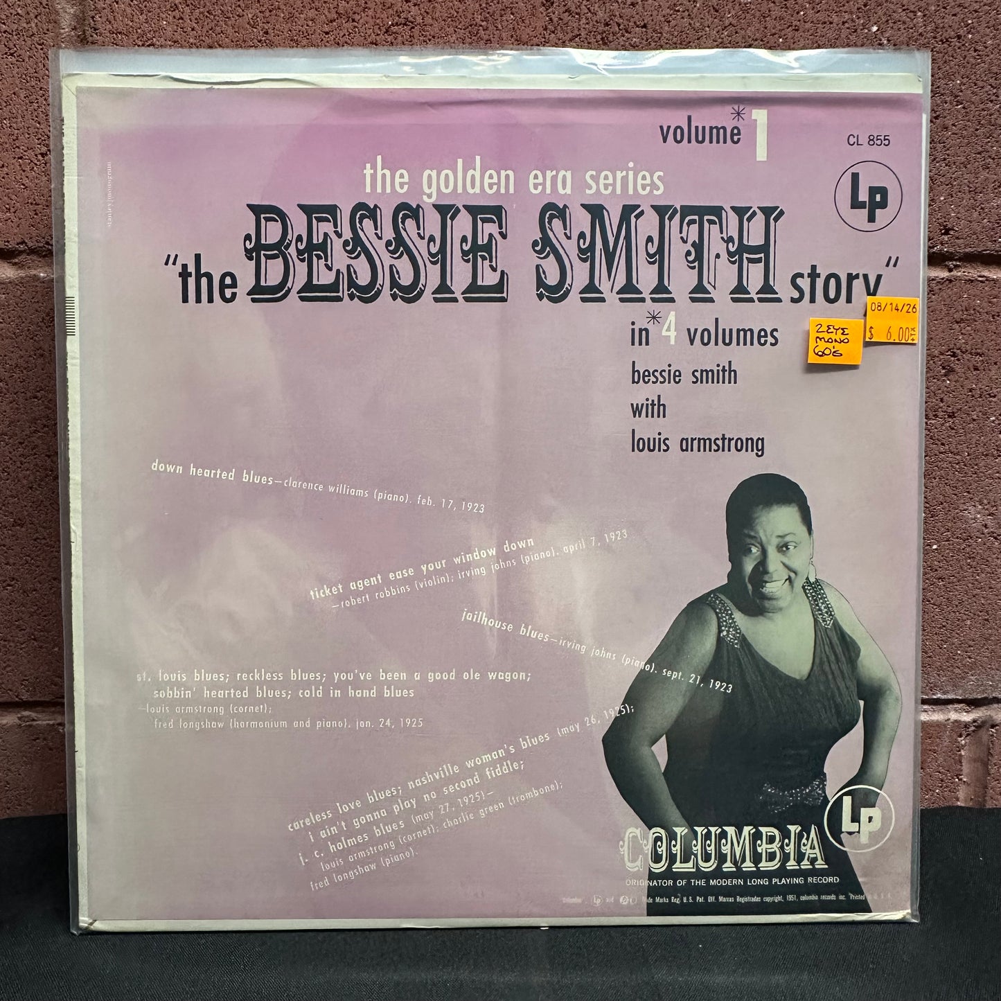 Used Vinyl: Bessie Smith "The Bessie Smith Story - Volume 1" LP (2-Eye Mono Press)