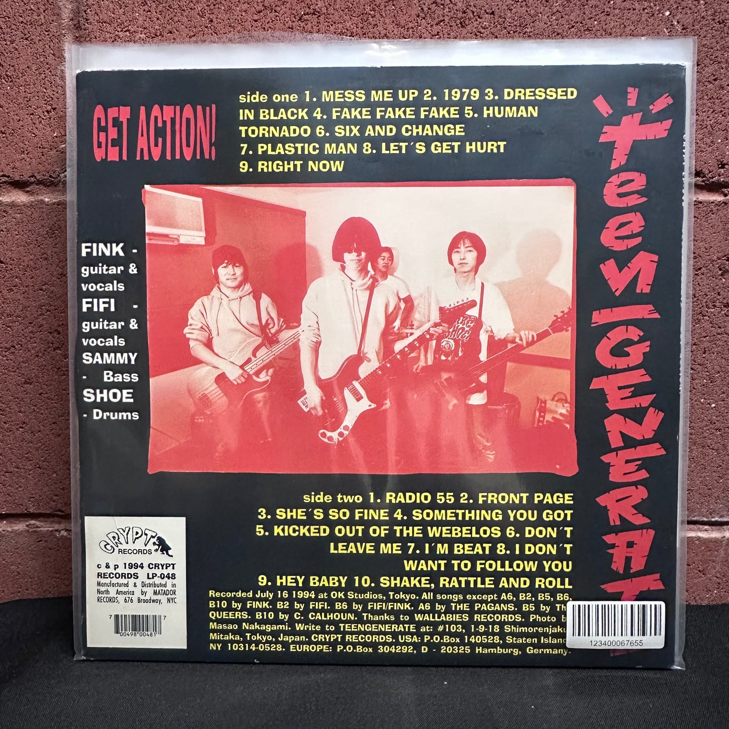 Used Vinyl: Teengenerate ‎"Get Action!" LP (1994 Press)