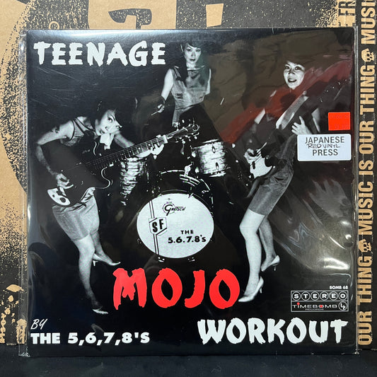 Used Vinyl: The 5,6,7,8's "Teenage Mojo Workout" LP (Red Vinyl 2002 Japanese Press)