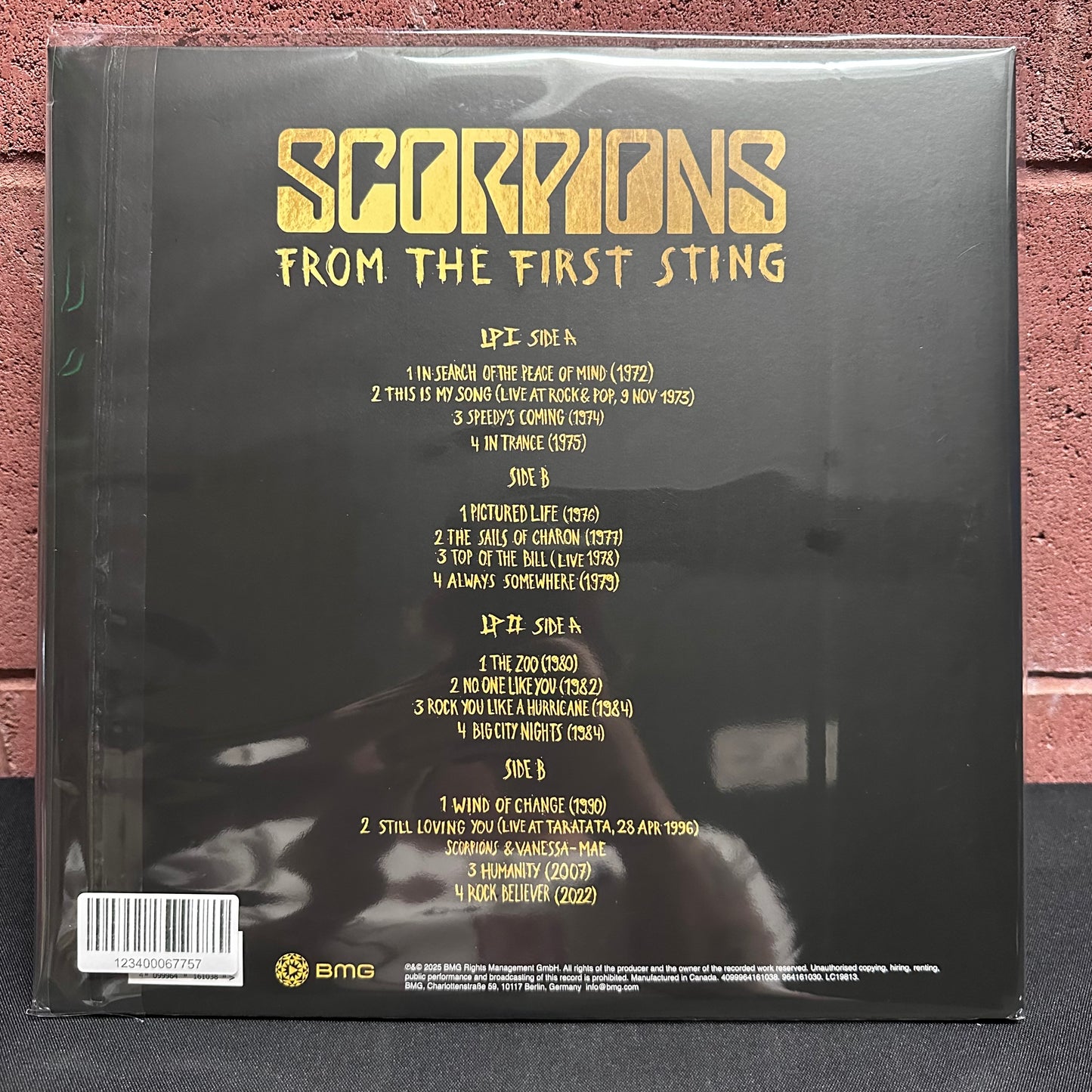 Used Vinyl: Scorpions "From The First Sting" 2xLP (2025 Press - Clear w/Glitter Vinyl)