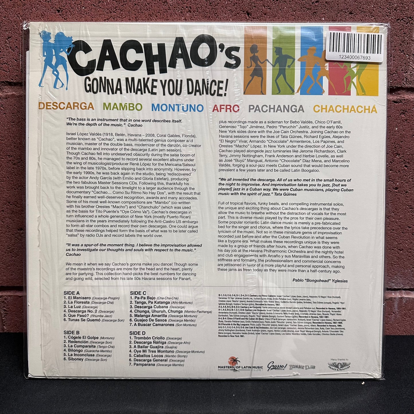 Used Vinyl: Cachao "Cachao's Gonna Make You Dance!" 2xLP (2016 Spanish Press)