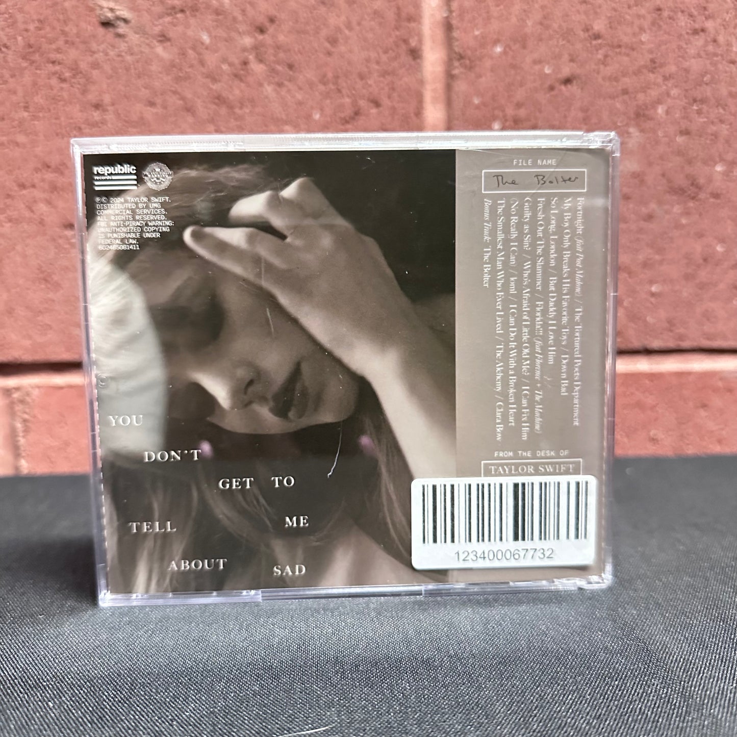 Used CD: Taylor Swift "The Tortured Poets Department (The Bolter Collector's Edition)" CD (2024 Press)