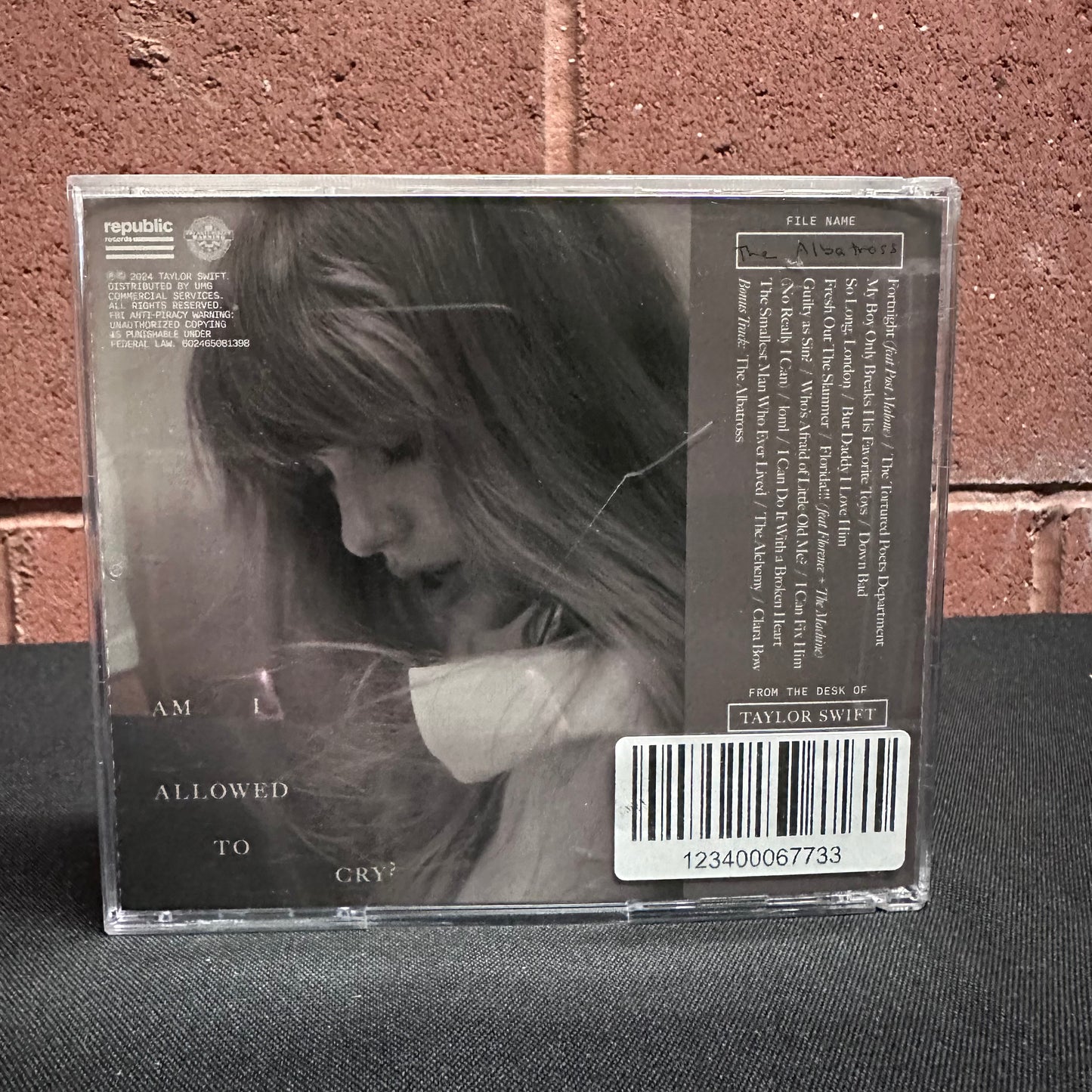 Used CD: Taylor Swift "The Tortured Poets Department (The Albatross Collector's Edition)" CD (2024 Press)
