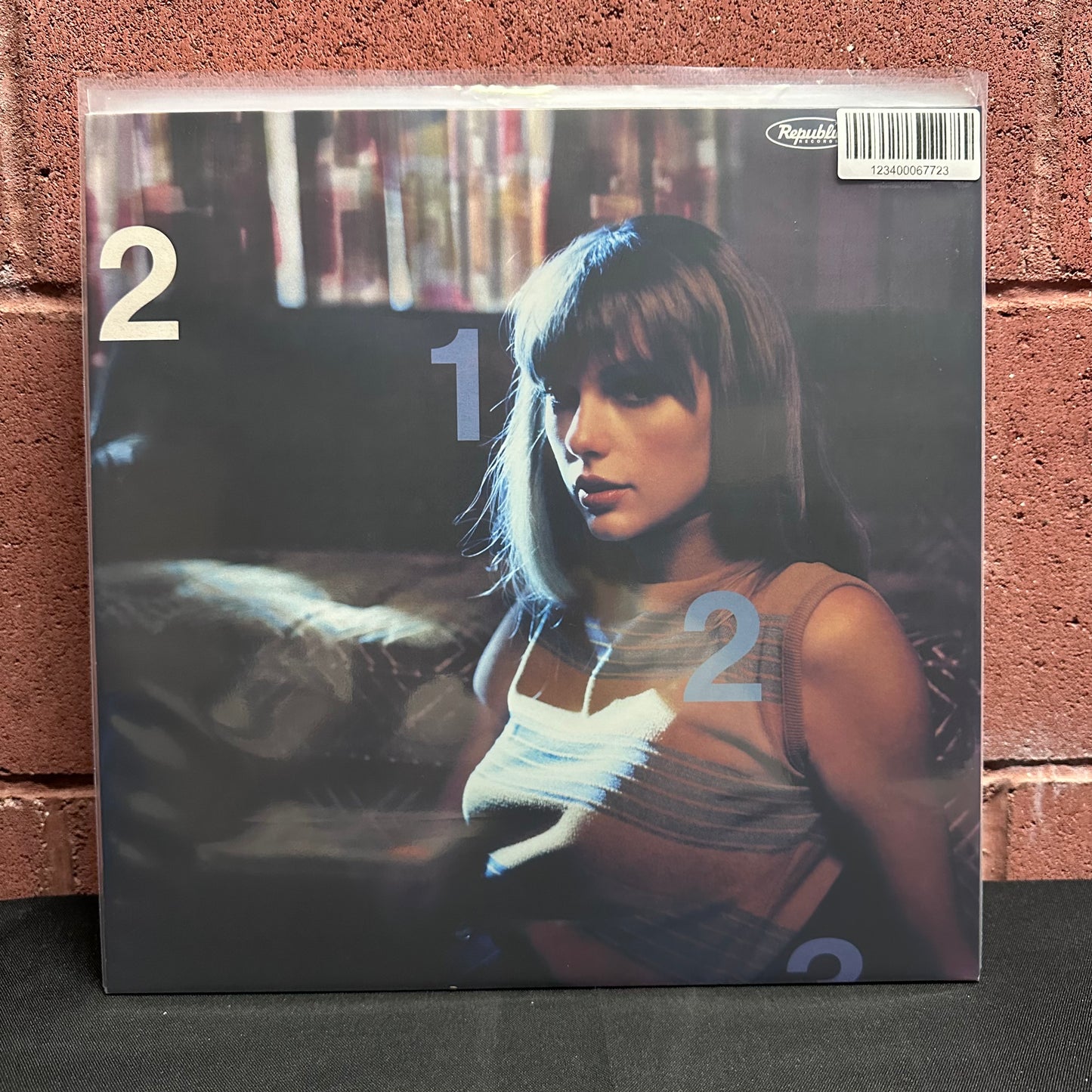Used Vinyl: Taylor Swift "Midnights" LP (2022 Press - "Moonstone" Blue Marble Vinyl)