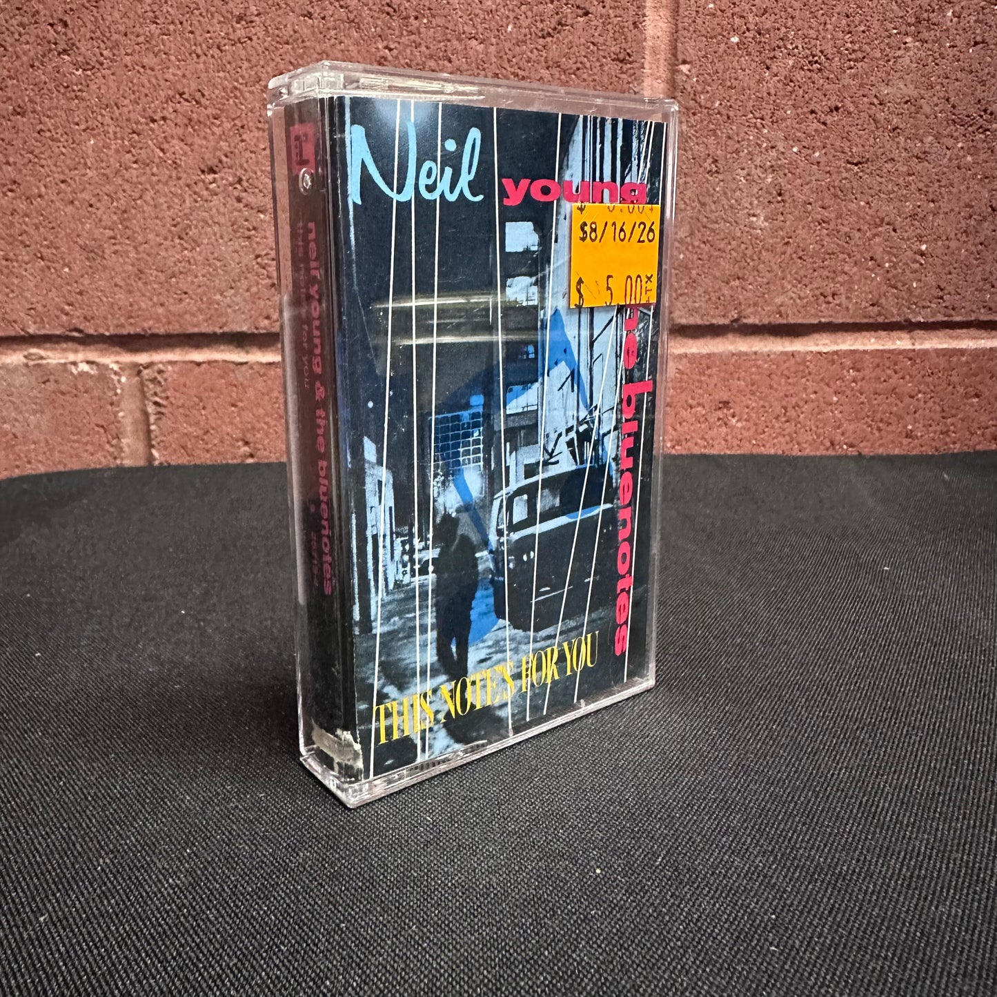 Used Cassette: Neil Young & The Bluenotes "This Note's For You" Tape