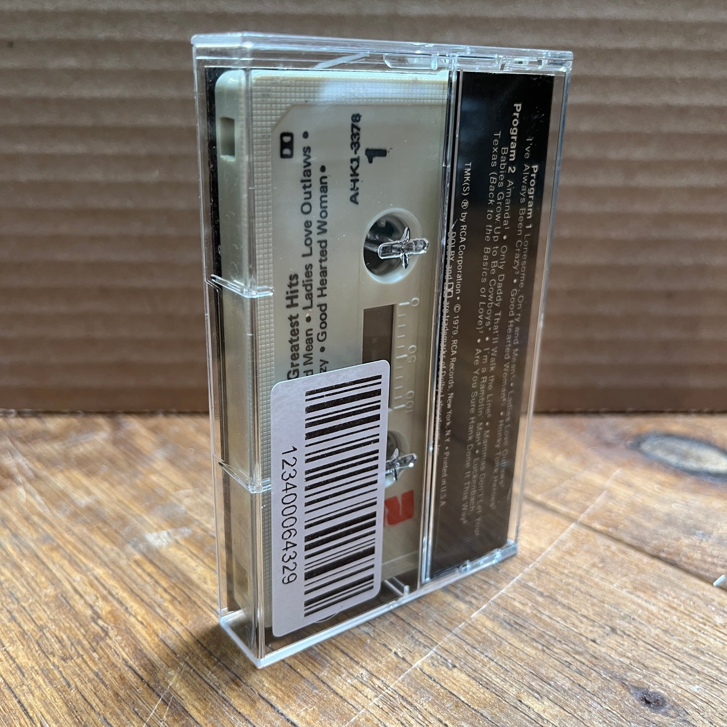 Used Cassette: Waylon Jennings "Greatest Hits" Tape (1979 Press)