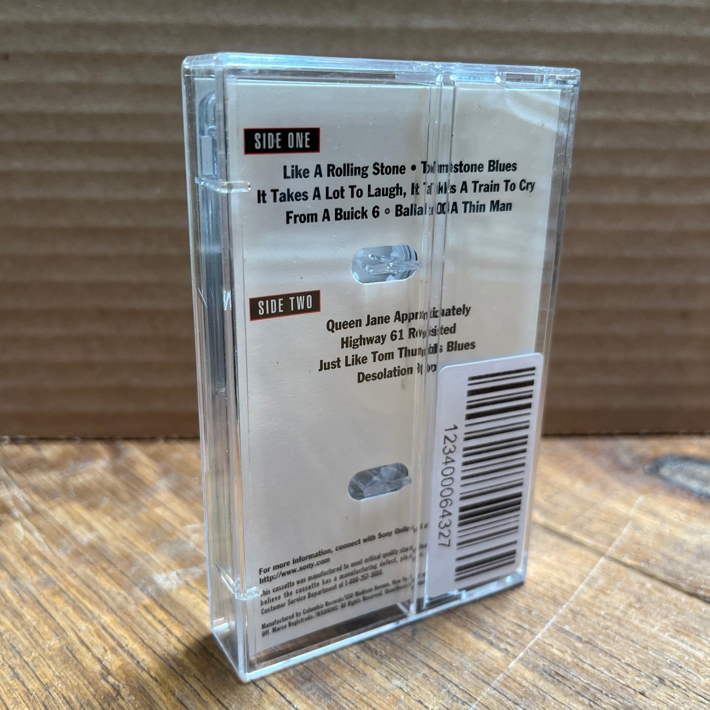 Used Cassette: Bob Dylan "Highway 61 Revisited" Tape