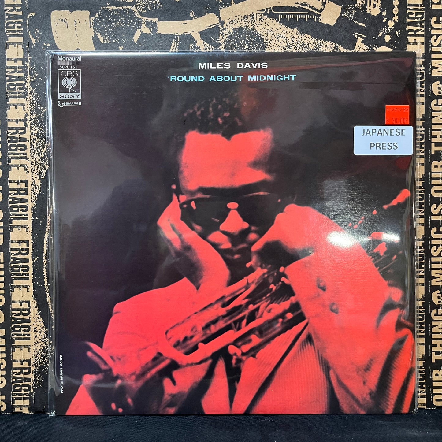 Used Vinyl: Miles Davis "'Round About Midnight" LP (1972 Mono Japanese Press)