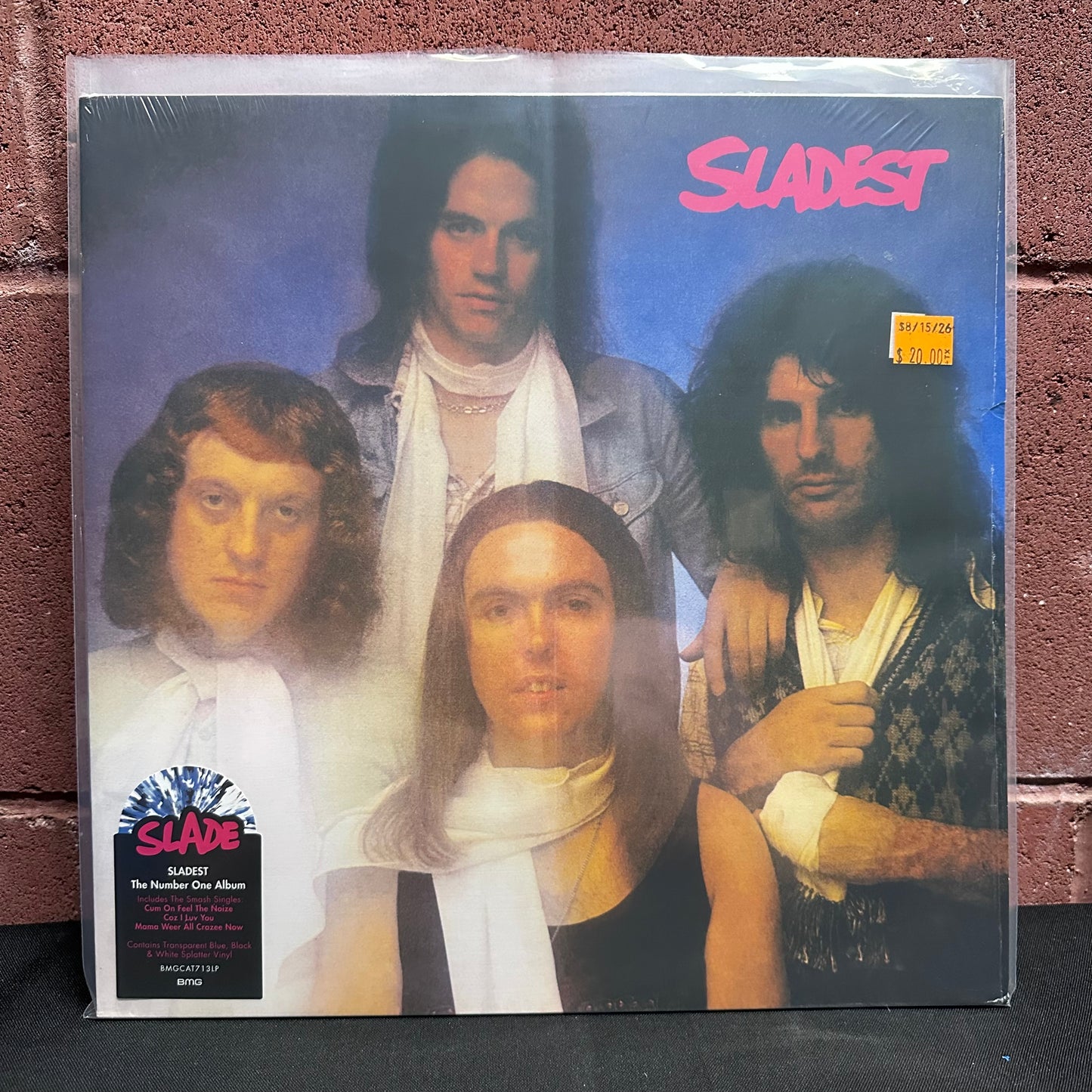 Used Vinyl: Slade "Sladest" LP (2022 Press - Blue, Black & White Splatter Vinyl)