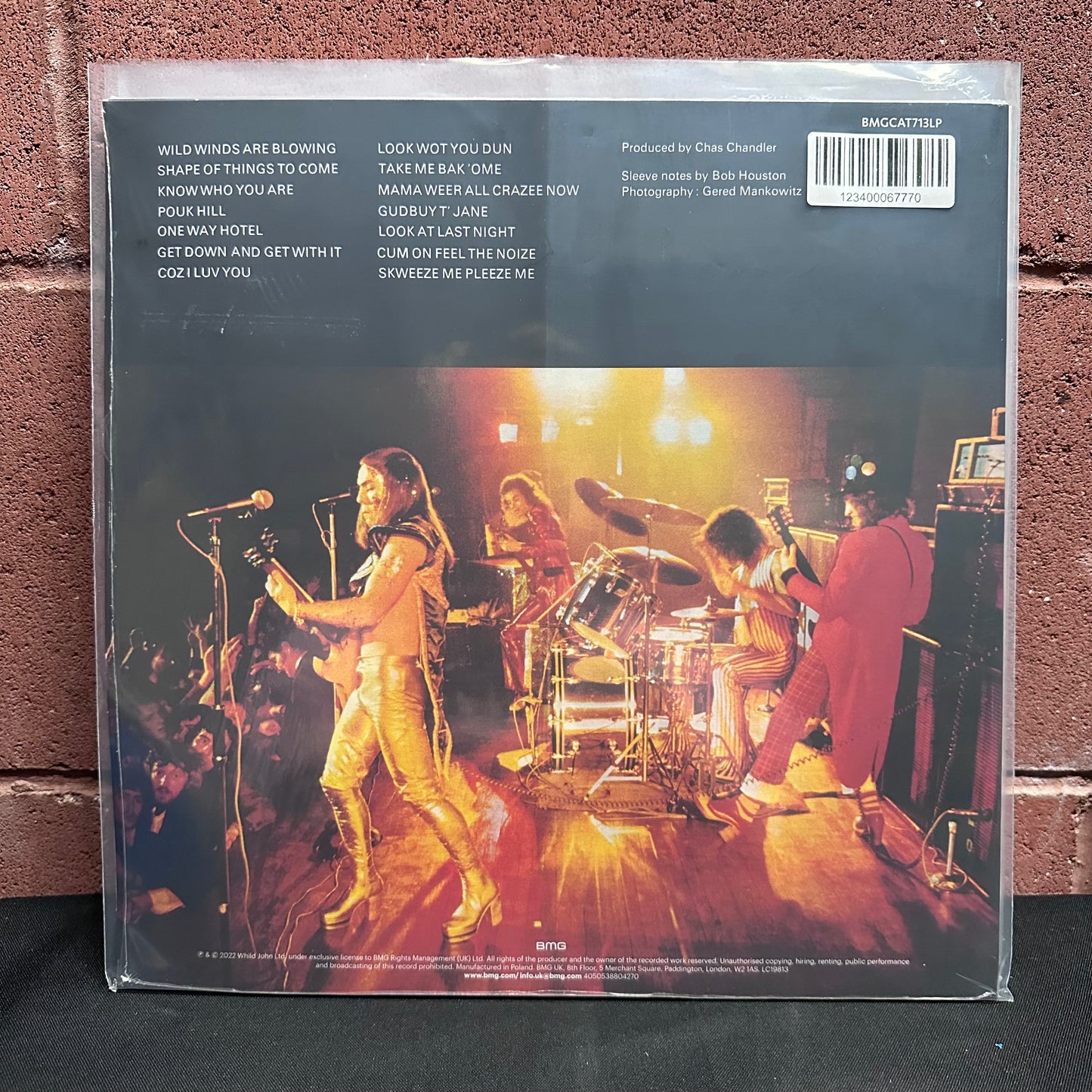Used Vinyl: Slade "Sladest" LP (2022 Press - Blue, Black & White Splatter Vinyl)