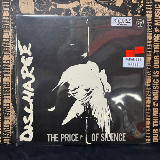 Used Vinyl: Discharge "The Price Of Silence" LP (White Label Promo Japanese Press)