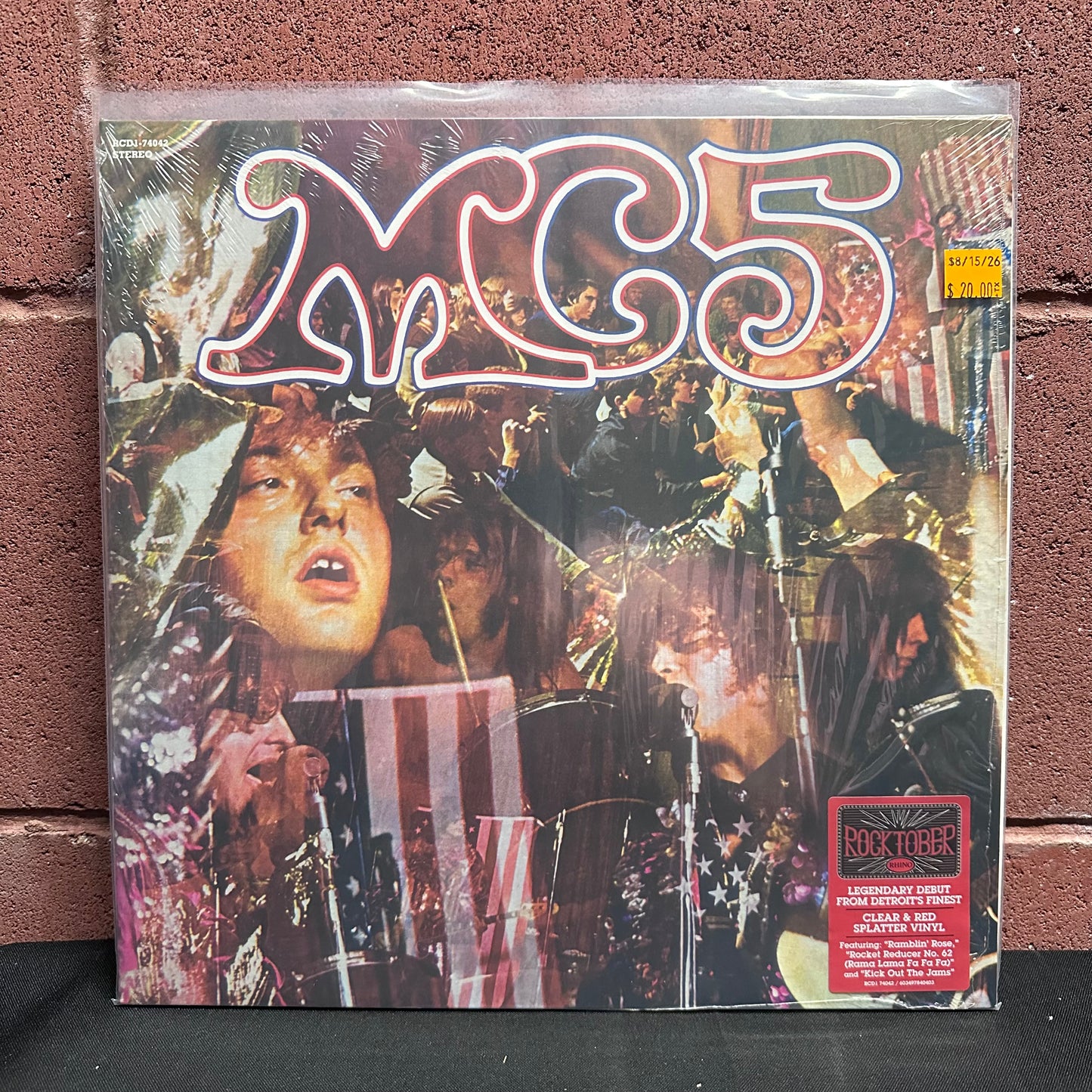 Used Vinyl: MC5 "Kick Out The Jams" LP (2023 Press - Clear w/Red Splatter Vinyl)