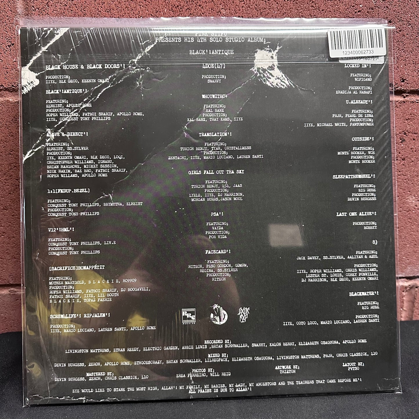 Used Vinyl: Pink Siifu "Black'!Antique" 2xLP (Silver and Black Marbled vinyl)