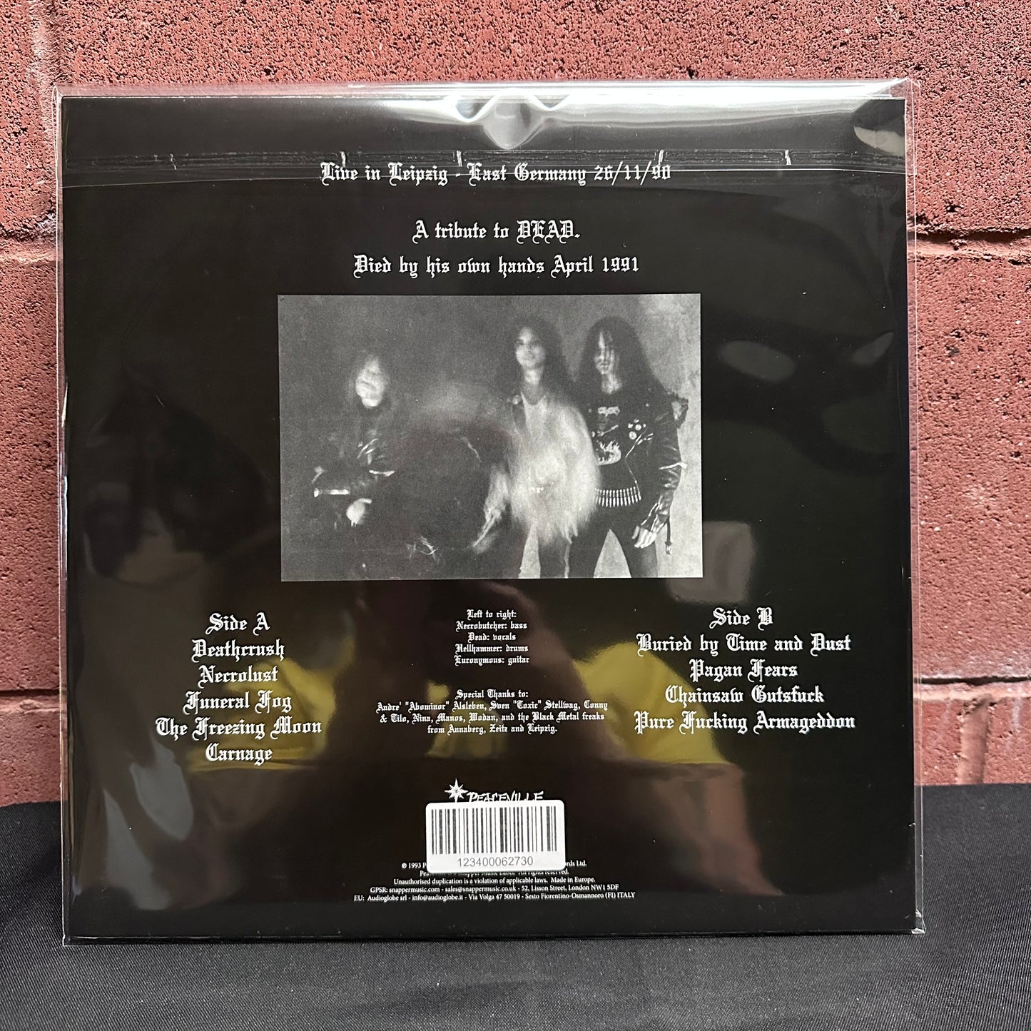 Used Vinyl: Mayhem "Live in Leipzig" LP (Transparent and Black Swirl vinyl)