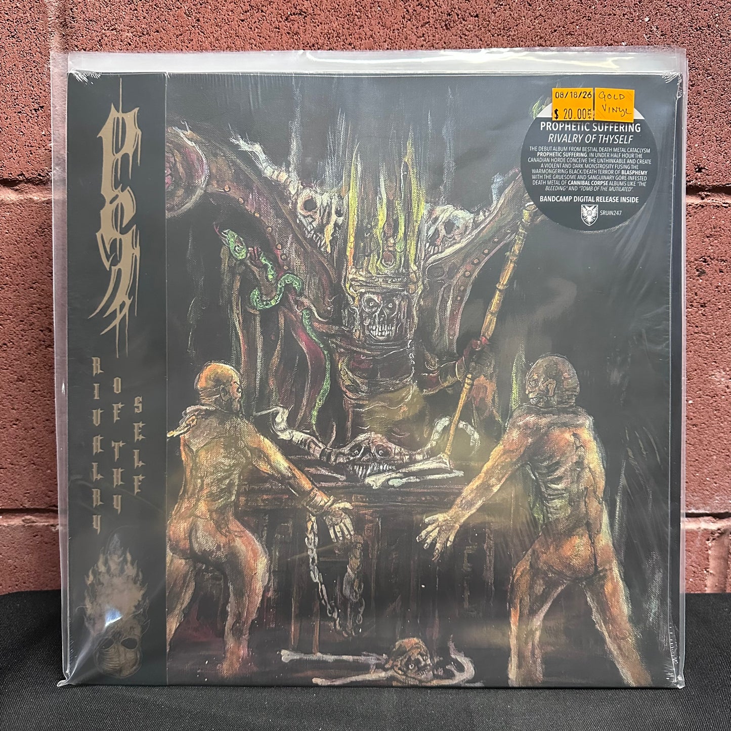 Used Vinyl: Prophetic Suffering "Rivalry of Thyself" LP (Gold vinyl)