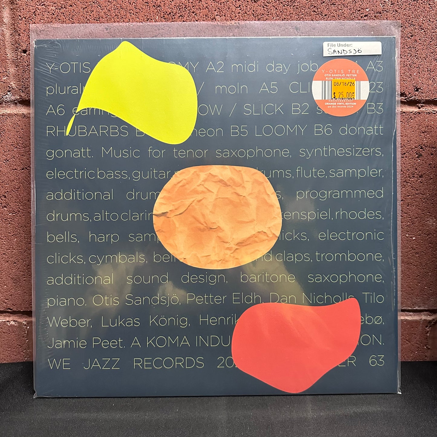 Used Vinyl: Otis Sandsjo, Petter Eldh, Dan Nicholls "Y-Otis Tre" LP (Orange vinyl)