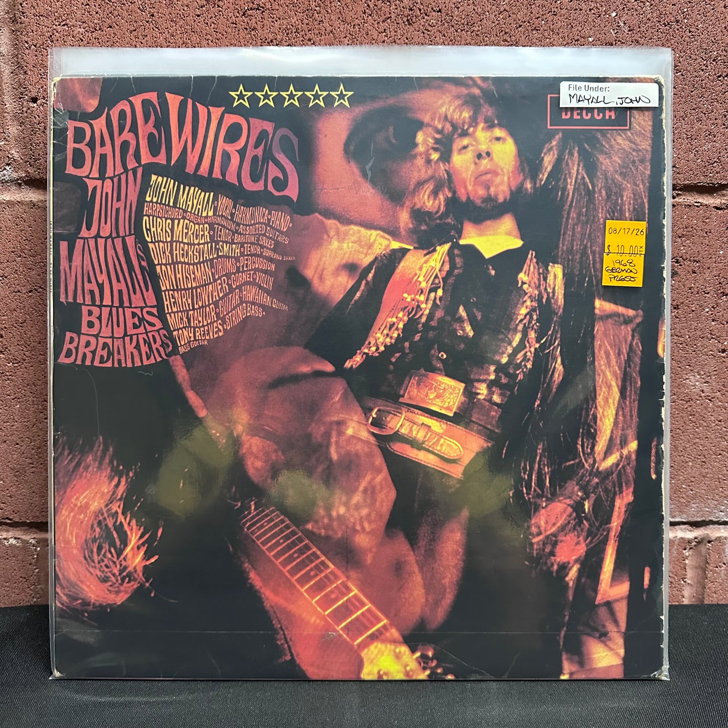 Used Vinyl: John Mayall's Bluesbreakers "Bare Wires" LP (1968 German Press)