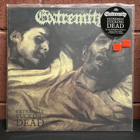 Used Vinyl: Exhumed "Extremely Fucking Dead" LP (Milky Clear / Bone Merge With Bronze & Oxblood Splatter Vinyl)
