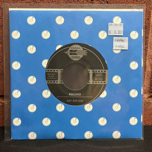 Used Vinyl: Say She She "Reeling / Don't You Dare Stop" 7" (Green vinyl)