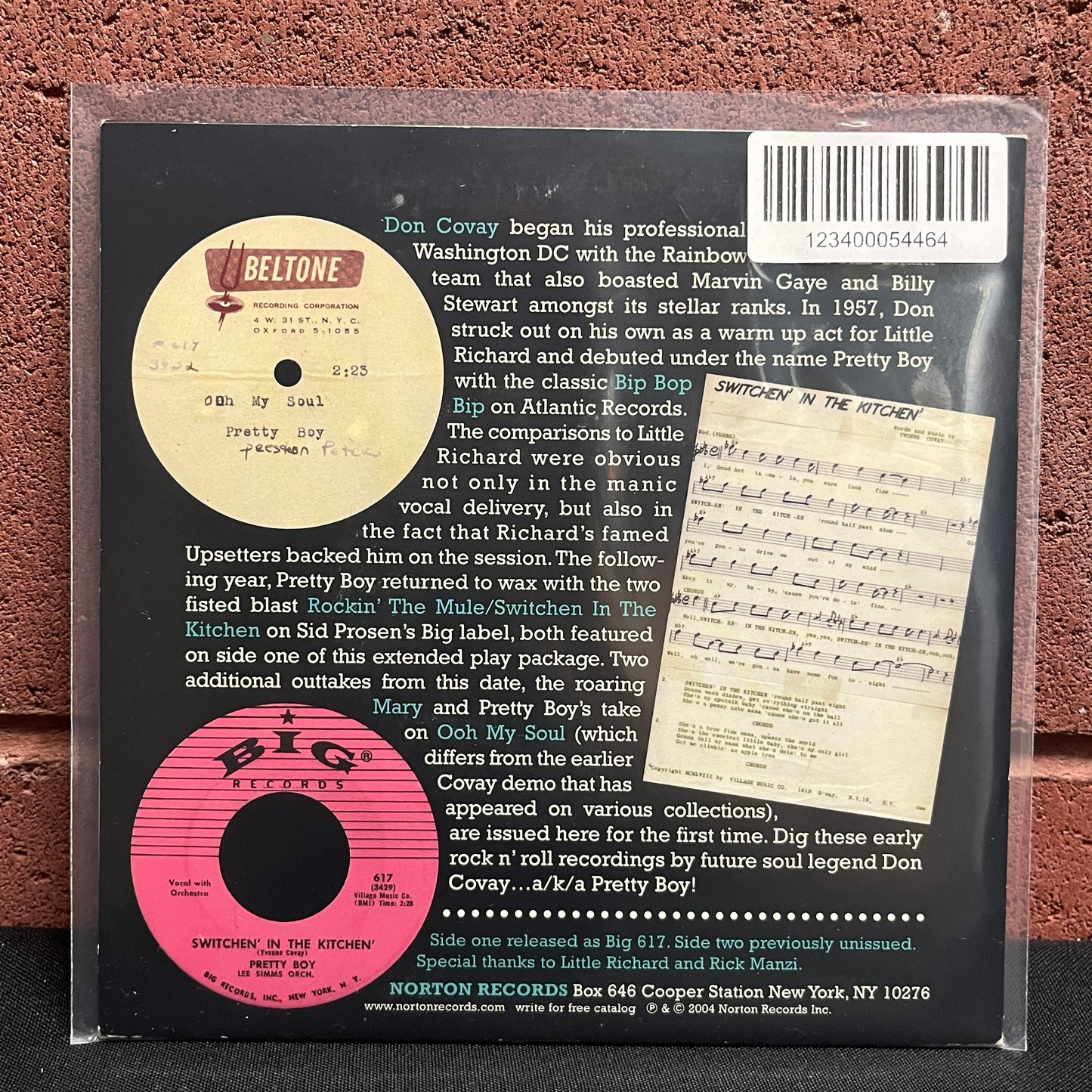 Used Vinyl: Don Covay "Pretty Boy Rock & Roll" 7"