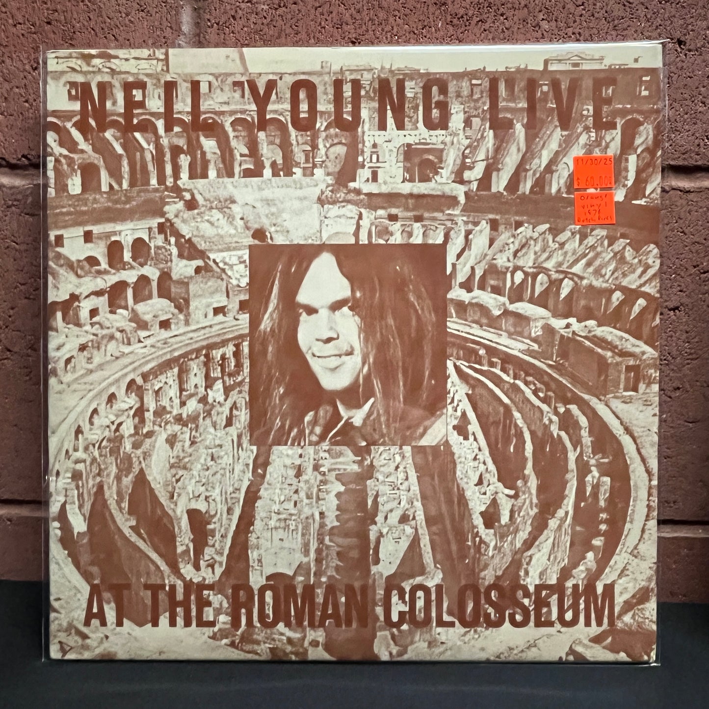 Used Vinyl: Neil Young "At The Roman Colosseum" LP (Orange Vinyl 1976 Dutch Press)