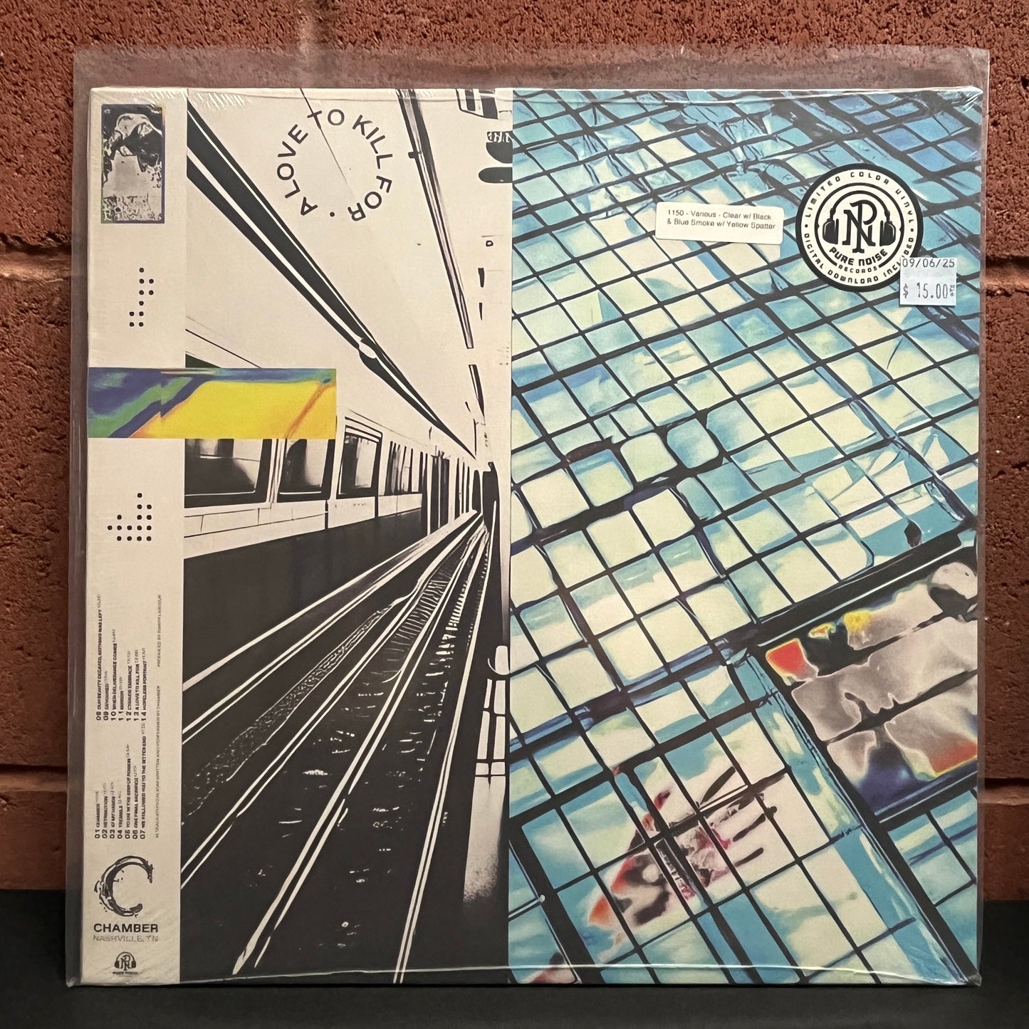 Used Vinyl: Chamber "A Love To Kill For" LP (Clear w/Black & Blue Smoke and Yellow Splatter Vinyl)