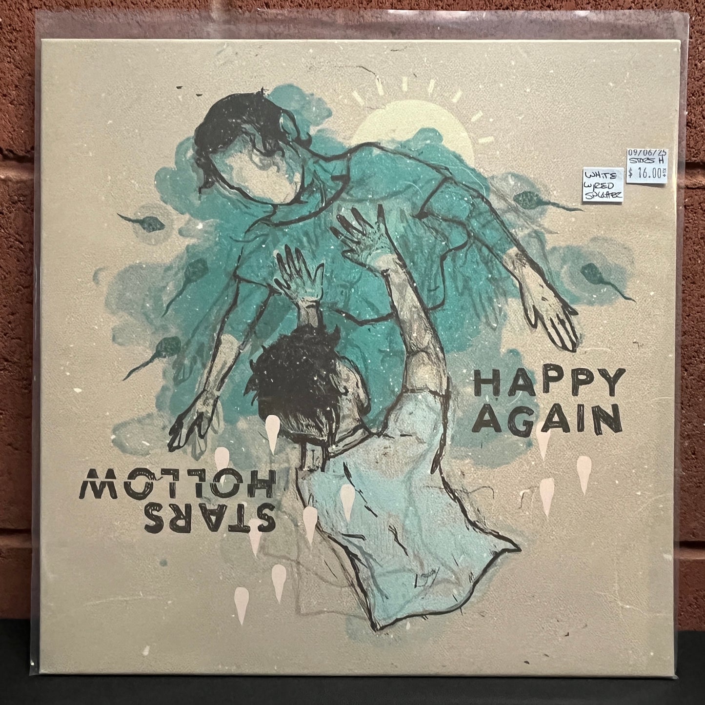 Used Vinyl: Stars Hollow "Happy Again" 12" (White w/Red Splatter Vinyl)