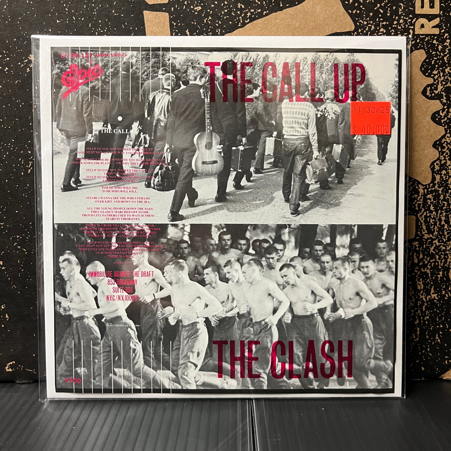 Used Vinyl: The Clash "The Call Up / Stop The World" 7" (Japanese Press)