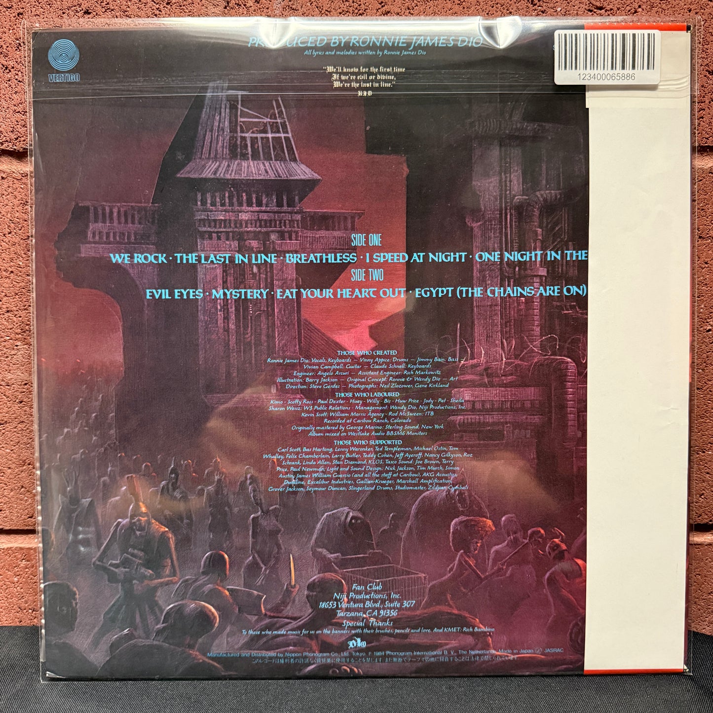 Used Vinyl: Dio "The Last In Line" LP (1984 Japanese Issue)
