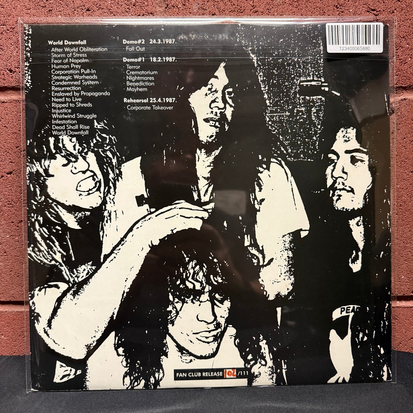 Used Vinyl: Terrorizer "World Downfall plus 1987 Demos & Rehearsal" LP (#102 of 111)